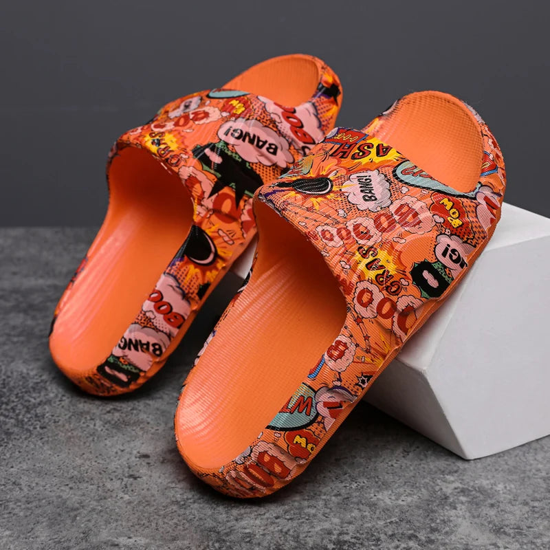 Chinelo Nuvem Slippers Cartoon Style