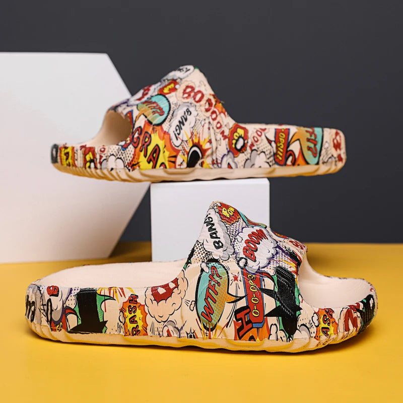 Chinelo Nuvem Slippers Cartoon Style