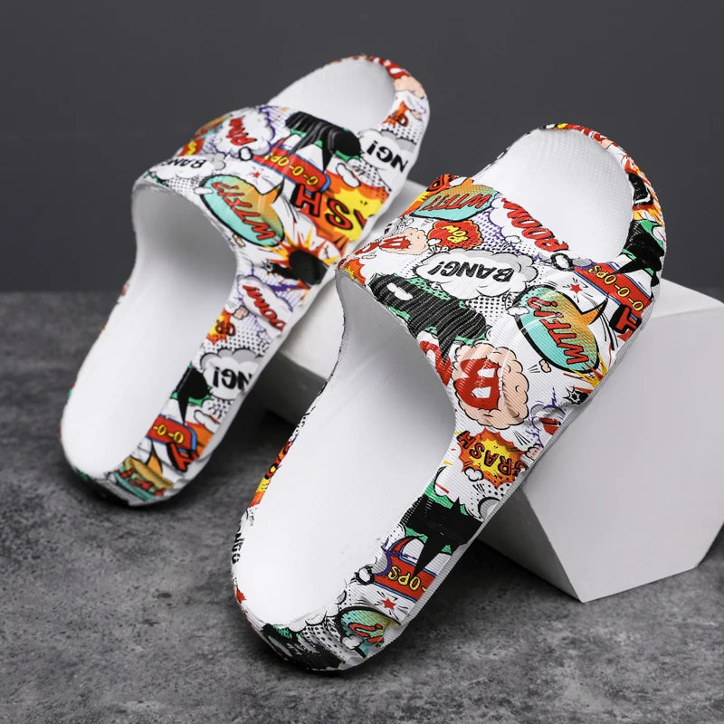 Chinelo Nuvem Slippers Cartoon Style